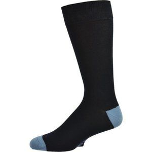 Men's Contrast Heel & Toe Bamboo Socks